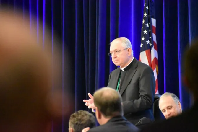 Gomez at USCCB 2019 meeting